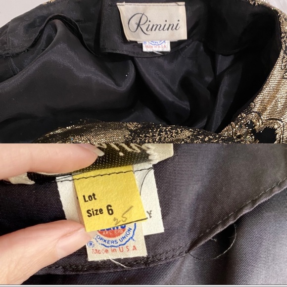 Vintage 60s 70s S Metallic Disco Party Blouse Top - Picture 7 of 8